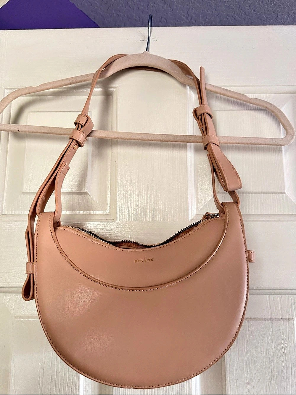 Polène Numéro Dix Crescent Shoulder Bag in Brown Like New